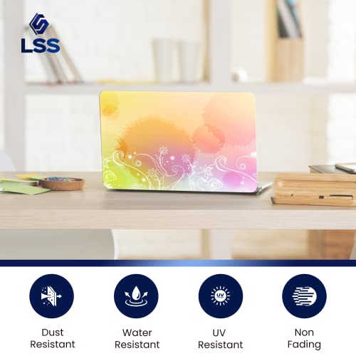Image of LSS 15 15.6 Inches Laptop Notebook Skin Sticker with 2 Wrist Pads - Reusable Cover Protector Vinyl Sticker Cover Decal Fits 13 inch - 16 inch HP Asus Acer Samsung - Pink Heart Pattern