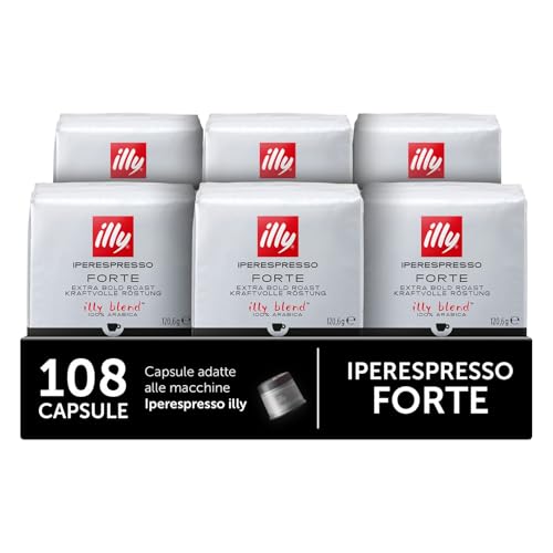 illy, Caffè in Capsule Iperespresso FORTE, 100% Arabica con Intenso