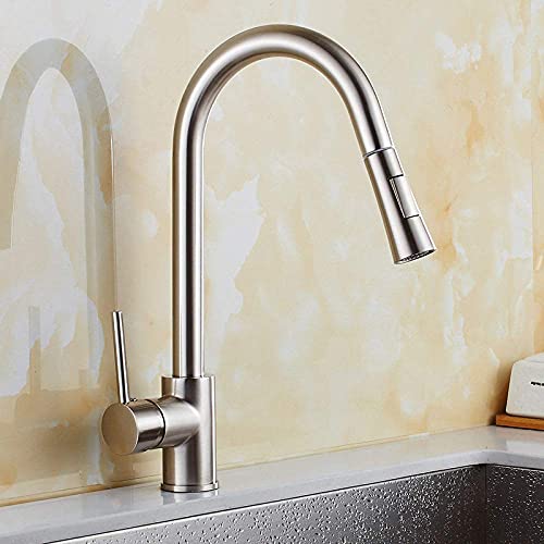 Robinet de cuisine robinet d'évier mitigeur rotatif pour évier inox