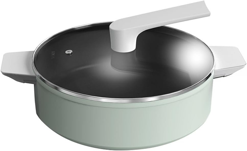 Hot Pot Camping Cooking Hiking Cookware Outdoor Cast Iron Lid Soup(E)