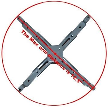 VideoSecu Flat Vaulted Ceiling Projector Mount LCD DLP Bracket with Adjustable Height Rotating Swivel Arm One Piece PJ2B 1C9
