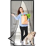 Kinder- und Haustierfreundlich: Das Polyester-Mesh-Gewebe ist strapazierfähig genug, um Tausenden von Anwendungen standzuhalten, und es ist auch leicht genug, damit Kinder und kleine Hunde und Katzen hindurchgehen und es öffnen können, ohne die Hände zu benutzen