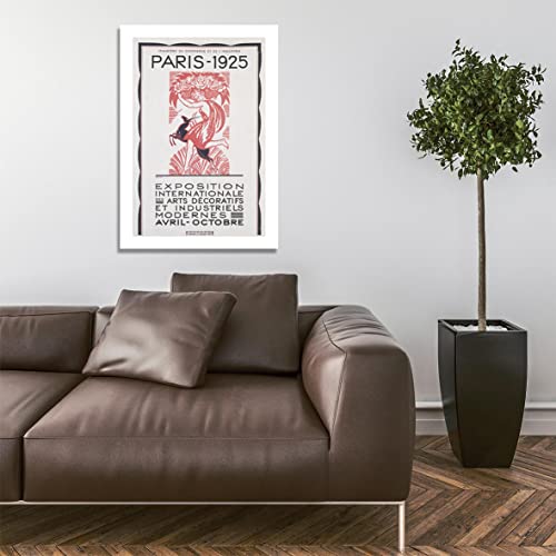 1925 Paris Exhibition affiche déco murale rétro sans cadre - 5