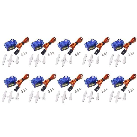 SG90 Micro Digital Servo Motor 9G for RC Helicopter Airplane Boat Robot Controls (Pack of 10)-image-8
