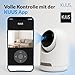 KUUS. BC1 – Überwachungskamera innen mit aufzeichnung, Videoüberwachung, 360 Grad Kamera, WLAN, Überwachungskameras, Haustierkamera mit App, Nachtsichtkamera, Camera Indoor 2K Videoüberwachung