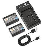 DSTE BP-SCL1 Akku und USB-Ladegerät, kompatibel mit Leica MM, M8, M9, M9-P, M9-M, M-E, 2 Stück