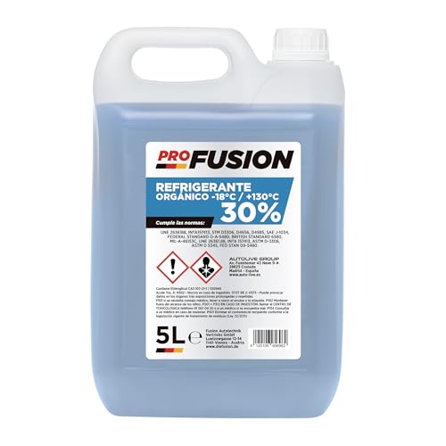 ProFusion Anticongelante Refrigerante Coche Azul 30% – Listo para Usar – Protección Anticorrosiva – 5L