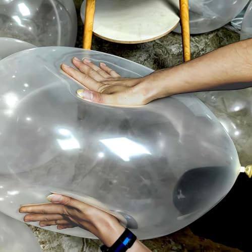 Image of 50 Pack Clear Balloons 24 Inch Clear Latex Balloon - Stunning and Versatile Decorations for Any Occasion