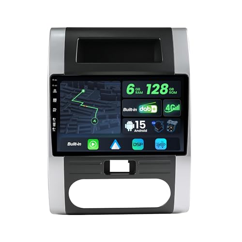 Radio GPS Nissan X-Trail T31 avec écran QLED 10.1 pouces et connexion CarPlay sans fil