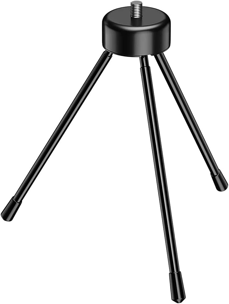 Mini Metal Tripod, Desktop Tripod with 1/4 Inch Screws, Suitable for Projectors and All Cameras, black, 500094070