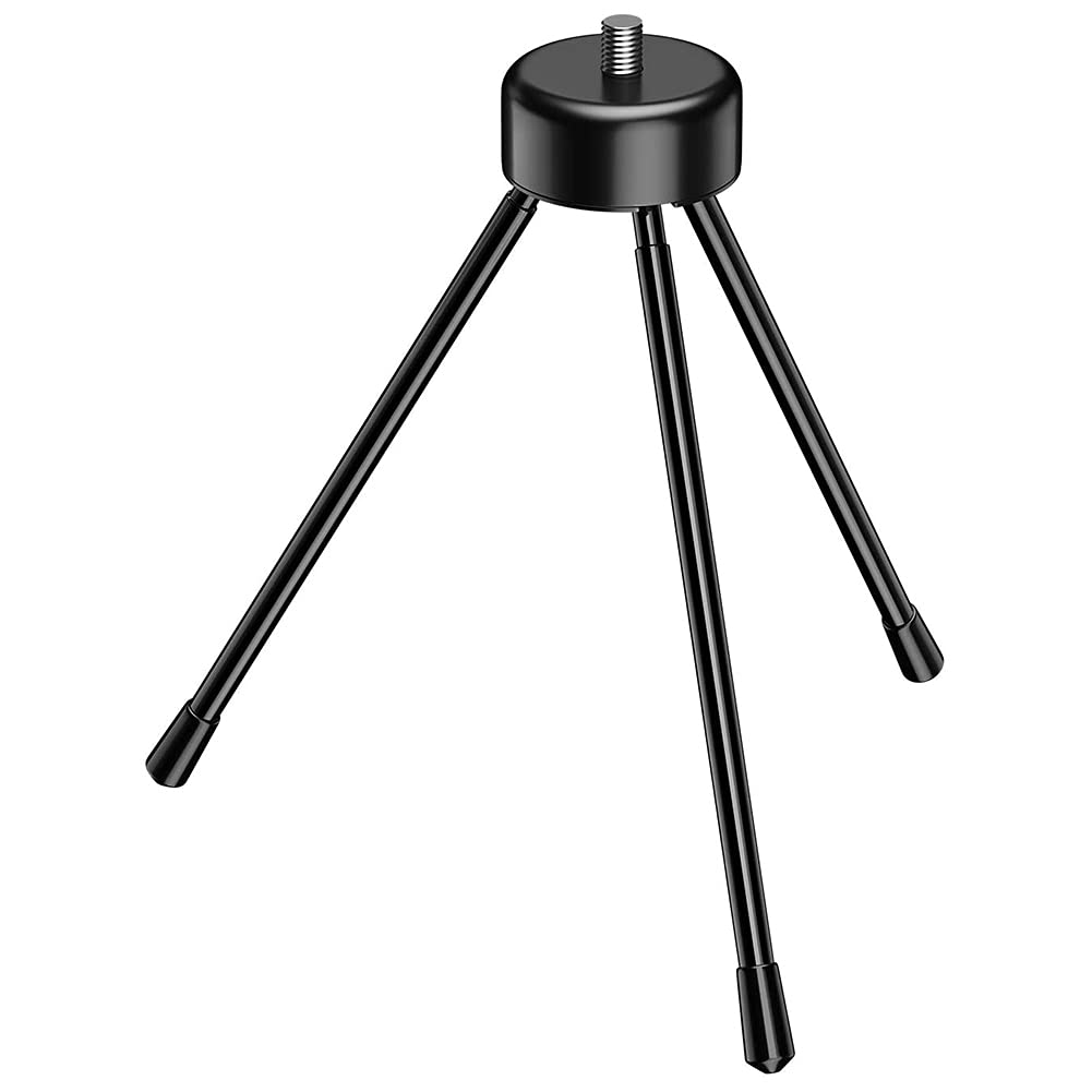Beuiouer Mini Metal Tripod Desktop Tripod with 1 4 Inch Screws Suitable for Projectors and All Cameras black