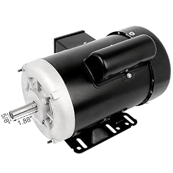 1HP Electric Motor Farm Duty Single Phase Motor 1750RPM 115V/230V CW/CCW