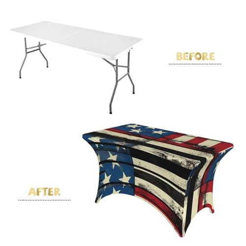 Nappe de table rectangulaire 1,2m extensible en élasthanne robuste style comique
