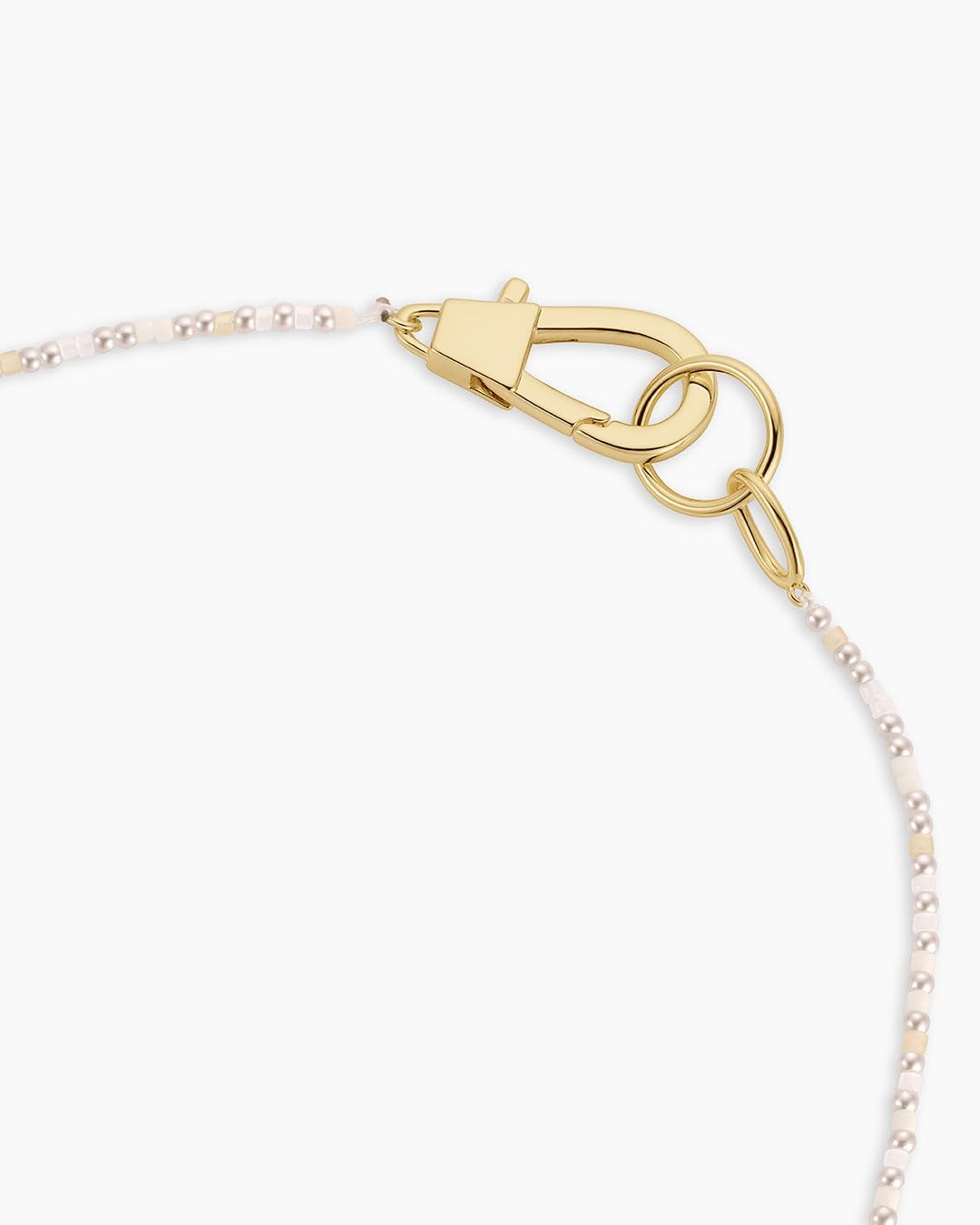 gorjana - Harbor Necklace 23-inch - 18k Gold Plated Brass - Pear Clasp - Synthetic Pearl Beads - Versatile Layering Accessory - Everyday Wear - Durable and Stylish - Image 3