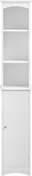 64.17 Tall Bathroom Storage Cabinet with Adjustable Shelves, Slim Freestanding Cabinet with Anti-Tip & Open Compartments, for Small Spaces, Bathroom, Kitchen, Home