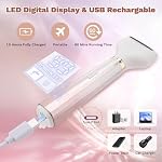 Rasoirs électriques pour femmes, tondeuse à bikini 5 en 1 rasoir électrique pour femmes, rasoirs pour le visage humide/sèche pour le visage, nez, sourcils, bras, aisselles, jambes, zone pubienne, épilation sans douleur