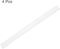 Vista 3 de MECCANIXITY Escobilla de goma de repuesto para ventana, vidrio, puertas de ducha, limpieza de paredes de azulejos, 9.84 pulgadas, color blanco