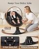Baby Swing for Infants, Electric Infant Swing with 5 Speed Modes, 5-Point Harness, 3 Timer Settings, Built-in Lullabies & Bluetooth, Portable Modern Swing for Indoor & Outdoor (Black) #3