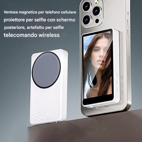 Monitor de cámara trasera sin retraso y pantalla selfie inalámbrica para vlogging móvil 5
