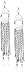 Lucky Brand Silver Major Fringe Earrings