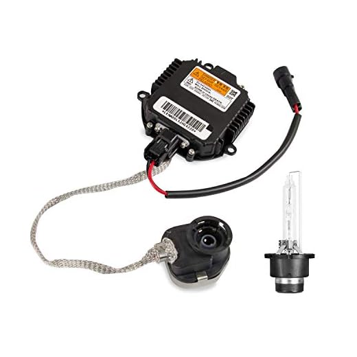 RANSOTO Xenon HID Ballast Headlight Control Unit with Igniter & D2S Bulb Compatible with Nissan Altima Maxima Murano 350Z 370Z GTR Infiniti G35 G37 FX35 QX56 Replace nzmns111lbna