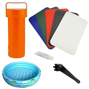 2 Pcs Reparatieset voor opblaasbare paddleboards,Opblaasbare PVC-patchkit – 8-delige opstaande paddleboard-patchkit, inclusief pvc-reparatiepatches en speciale lijmbuis Lumeon