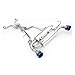 Invidia HS09N7ZGIT Gemini Single Layer Cat-Back Exhaust System with Titanium Tip for Nissan 370Z