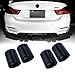 4pcs Carbon Fiber Exhaust Tips for BMW F87 M2 F80 M3 F82 F83 M4 Stainless Steel Tailpipe Tip (M Performance Exhaust)