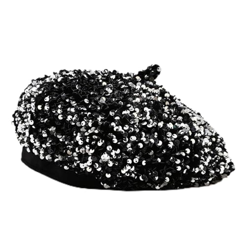 Béret pour femme anti-froid : le chapeau citrouille à paillettes qui illumine l'hiver