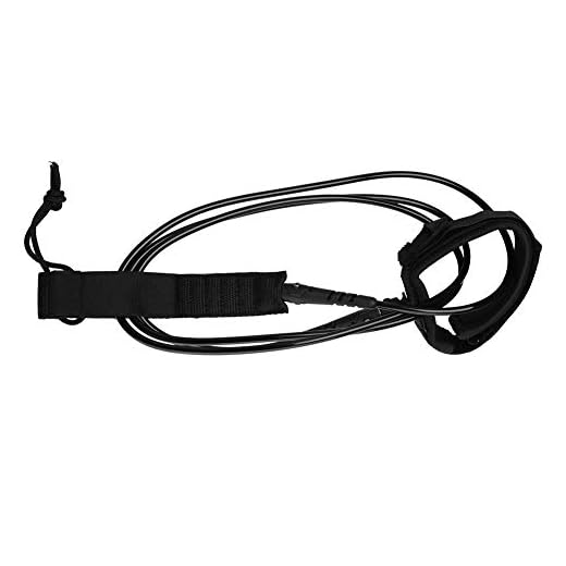 VGEBY Surf Leash 5 Colores TPU 6ft 5.5mm Surfboard Leash con Cierre de Gancho y Bucle Doble Giratorio de Metal(Negro) Deportes Extremos Juegos X Otros Productos Deportivos Extremos