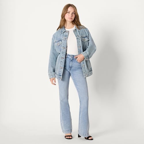Image of Amazon Essentials Women's Regular-Fit Denim Trucker Jacket