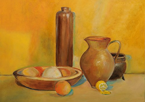 Still Life Poster Print A3 Traditional Classic Fine Art Painting Original Oil Artwork For Kitchen Wall Decor Orange #TOP13