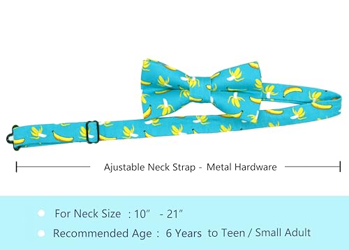 Image of OCIA Cute Pattern Pre-tied Bow Tie Adjustable Bowties for Adult & Children