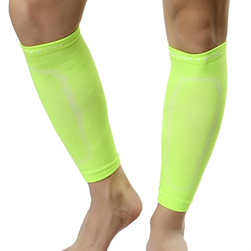 MUSETECH Compression Calf Sleeves (Pair) (Volt, L/XL 15.5