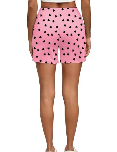 Image of Ekouaer Pajama Shorts for Women Soft Comfy Lounge Shorts Drawstring Pj Shorts Short Pajama Bottoms with Pockets S-XXL