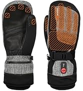 30seven Beheizte Fahrradhandschuhe, elektronische Heizhandschuhe, wasserfeste & Winddichte Outdoor-Bekleidung, für Damen, Herren & Kinder, schwarz, 6-2XS Fashion