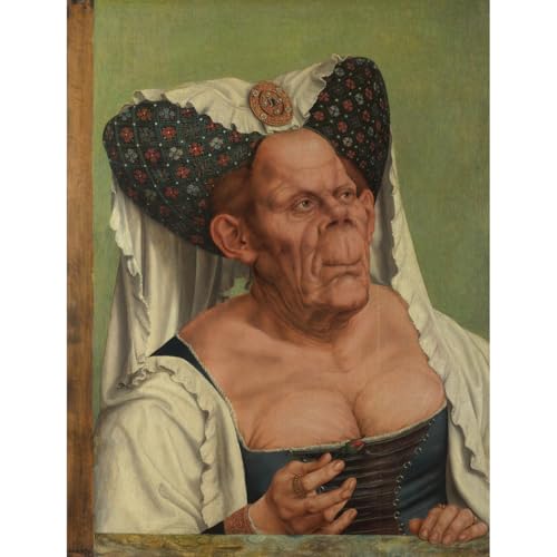 Impression sur toile haut de gamme Quinten Massys Une vieille femme moche duchesse ARTICULOZY