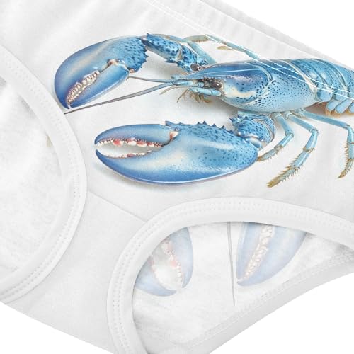 Watercolor Blue Lobster Toddler Girls's Underwear 2T 202c10014