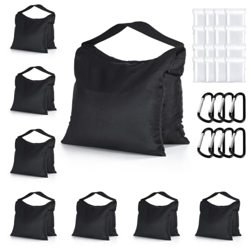 ABCCANOPY Photography Sandbag for Video Stand 8 Packs,Black(No Sand)