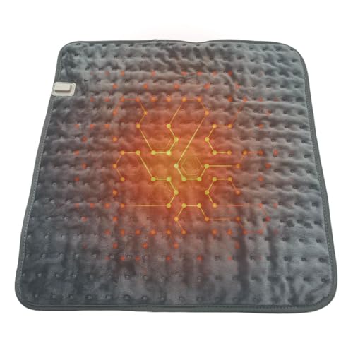 Cojín calefactor eléctrico – Cojín calefactor caliente | Cojín térmico para cuello portátil | Cojín calefactor USB para hombros, cuello, espalda, cojín calefactor eléctrico cálido y resisten