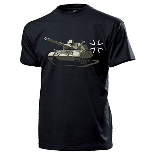 T-Shirt Char Leopard 1 A3 Bundeswehr Copytec noir taille L vêtement militaire char leo1 Allemagne