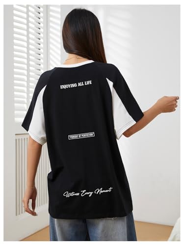 SOLY HUX Women's Graphic Tees Y2k Oversized T Shirt Jersey Streetwear Shirts Vintage Summer Tops2