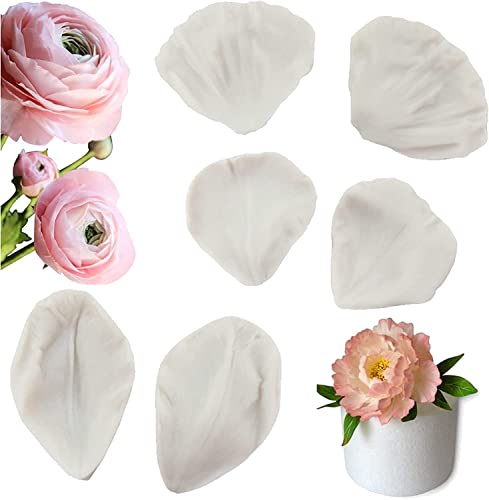 Moldes De Silicona Para Flores Pequeñas Y Pétalos   6 Piezas   Para Fondant, Chocolate Y Pasta De Goma