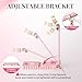 krofaue Mini Handheld UV Light for Gel Nails with Stand, Portable Rechargeable Nail Lamp with 2 Timers, Flash Cure for Rhinestone Glue Decoration at Home DIY, Travel