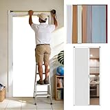 Porta a Soffietto da Interno Su Misura senza Foratura con Serratura, Porta Pieghevole in Struttura a Nido d’Ape con Telaio in Alluminio, Oscurante Divisoria per Cucina, Scale, Armadio, Doccia, Bagno