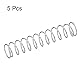 sourcing map Druckfeder, 304 Edelstahl Druckfedern Silber Spiralfeder Stahlfeder 10mm OD 0,7mm Kabelgröße 9mm Komprimierte Länge 50mm Länge 11,8N Tragfähigkeit 5 Stück
