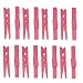 Wood Craft Clothespins Pegs with Spring 2.9" Pack of 40 (Pink)
