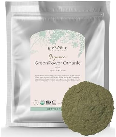 Starwest Botanicals Organic GreenPower Blend - Green Powder, Dail...