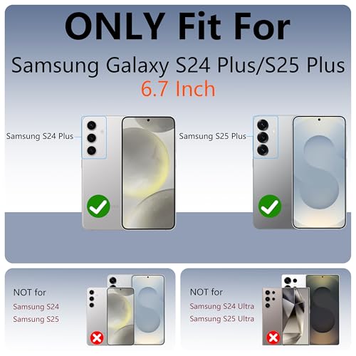 Coque Samsung S25 Plus antichoc robuste avec support métallique et MagSafe