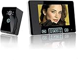 Interphone de Porte de Système d'interphone de Sonnette Vidéo Sans fil 2,4 GHz Avec Moniteur d'écran de 7 Pouces Caméra HD d'interphone de Porte Vidéo